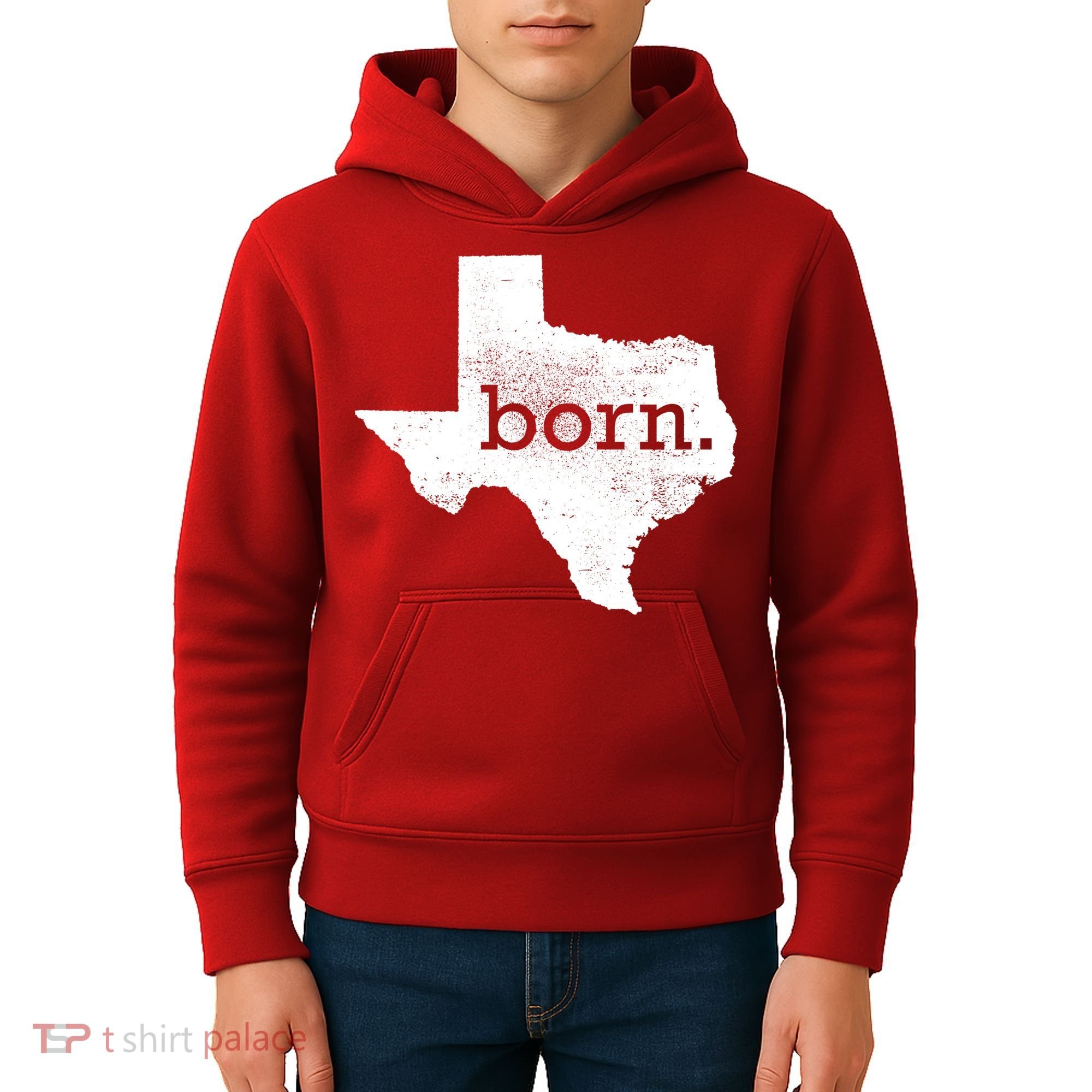 Born In Texas Home Kids Hoodie