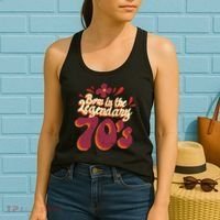 Born In The Legendary 70's Women's Tank Top thumb 2