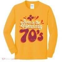 Born In The Legendary 70's Kids Long Sleeve Shirt thumb 0