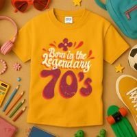 Born In The Legendary 70's Kids T-Shirt thumb 3