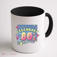 Born In The Legendary 80s Coffee Mug thumb 1