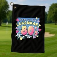 Born In The Legendary 80s Golf Towel thumb 1