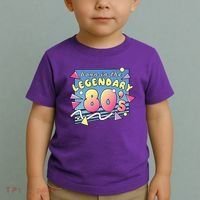 Born In The Legendary 80s Toddler T-Shirt thumb 2