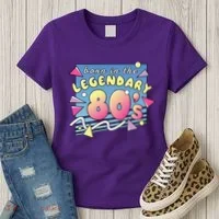 Born In The Legendary 80s Women's T-Shirt thumb 3