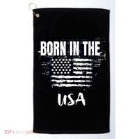 Born In The USA Golf Towel thumb 0
