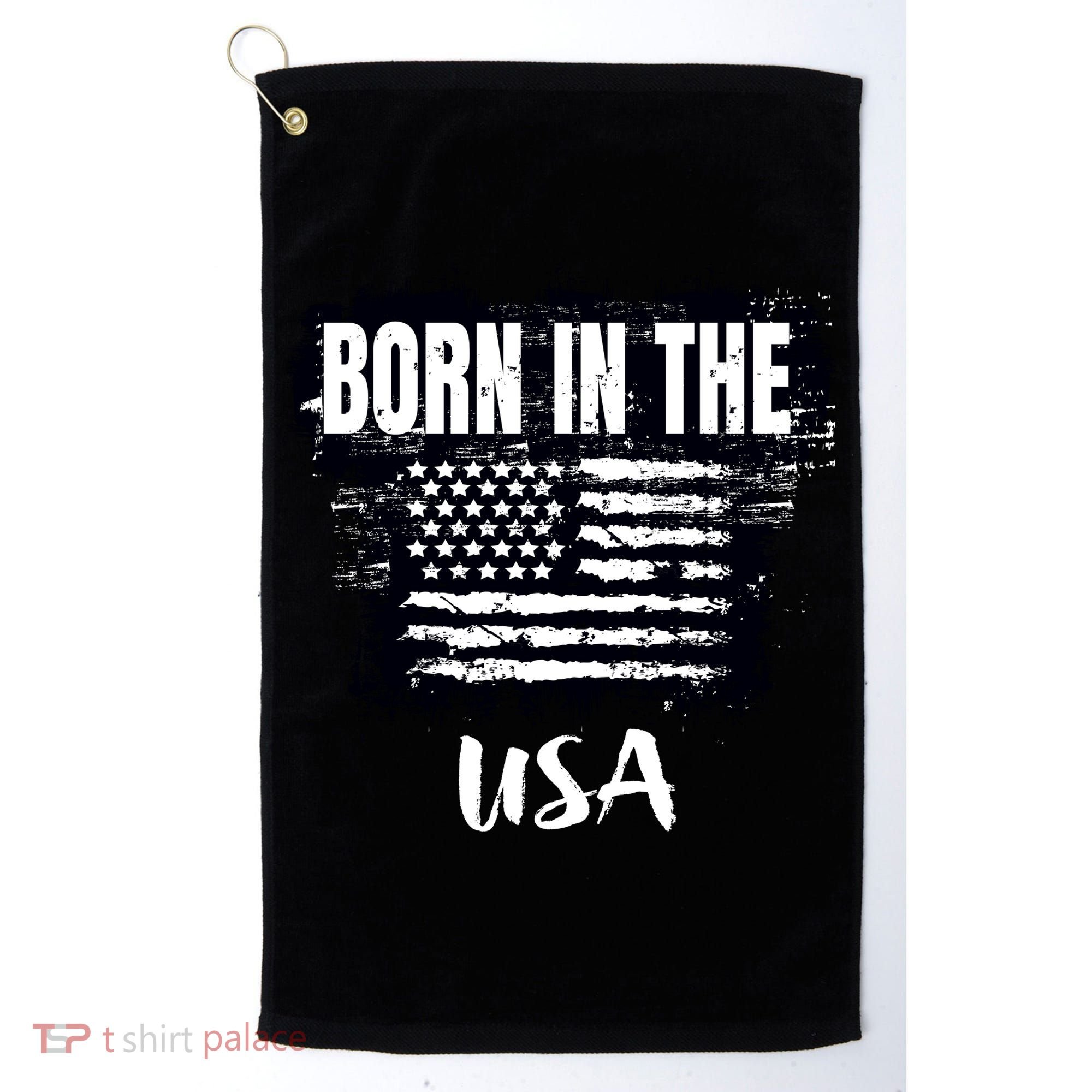 Born In The USA Golf Towel