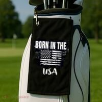 Born In The USA Golf Towel thumb 2