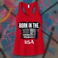 Born In The USA Women's Tank Top thumb 3