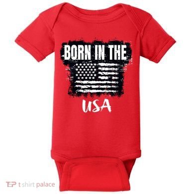 Born In The USA Baby Bodysuit