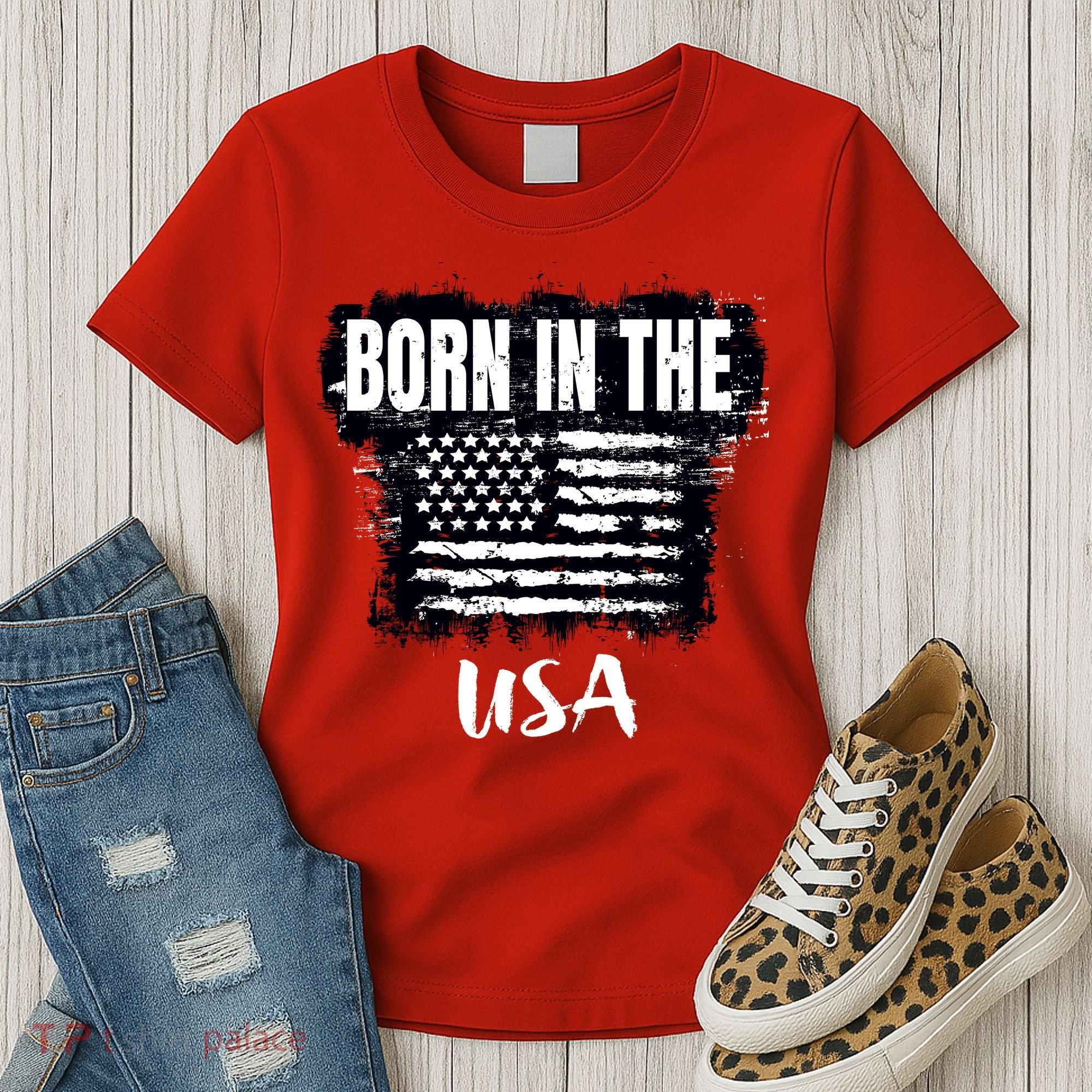Born In The USA Women's T-Shirt