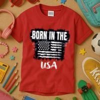 Born In The USA Kids T-Shirt thumb 3