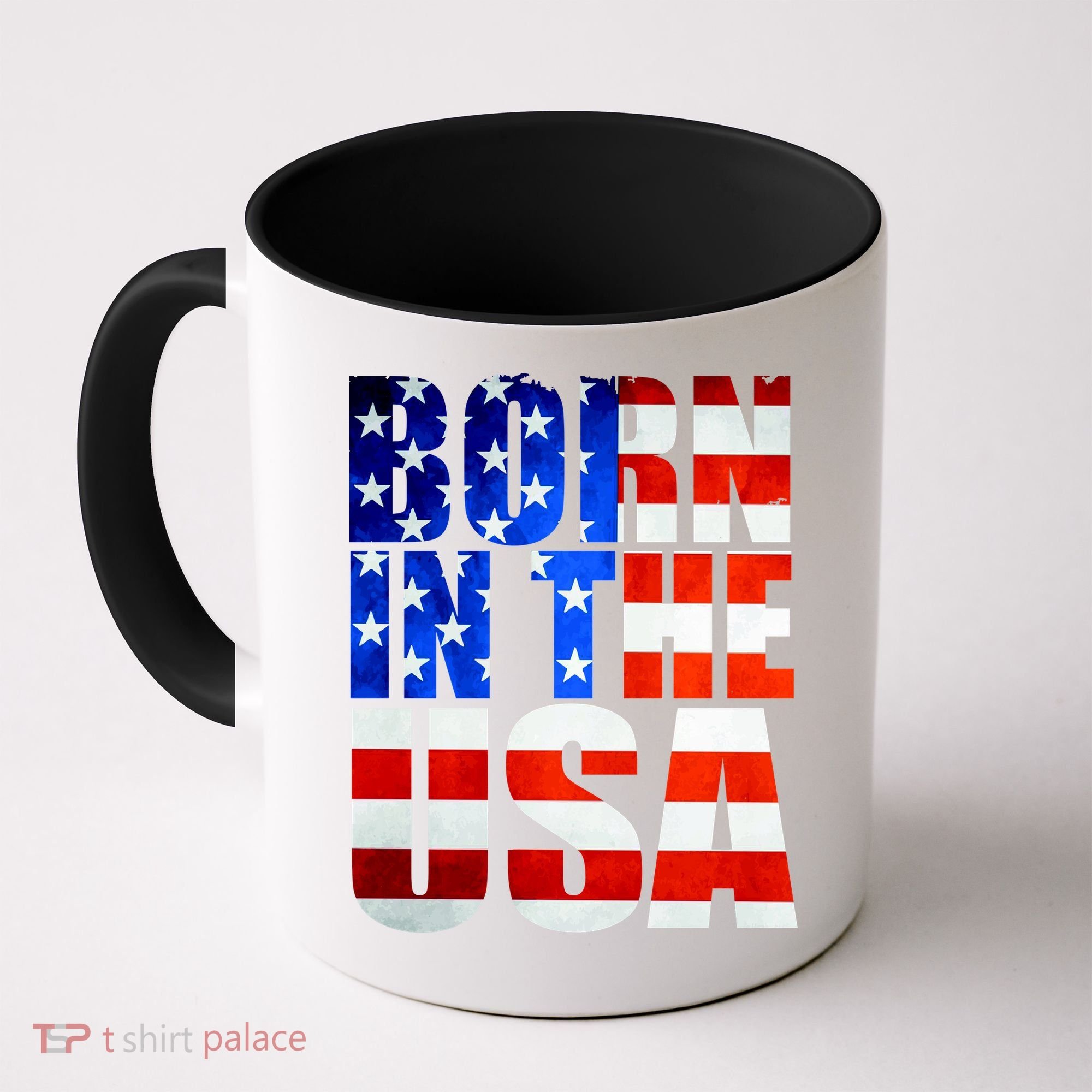 Born In The USA Flag Coffee Mug