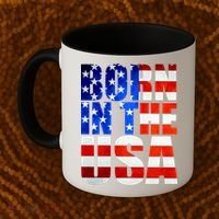 Born In The USA Flag Coffee Mug thumb 2