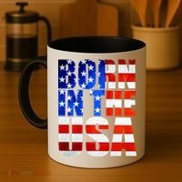 Born In The USA Flag Coffee Mug thumb 4