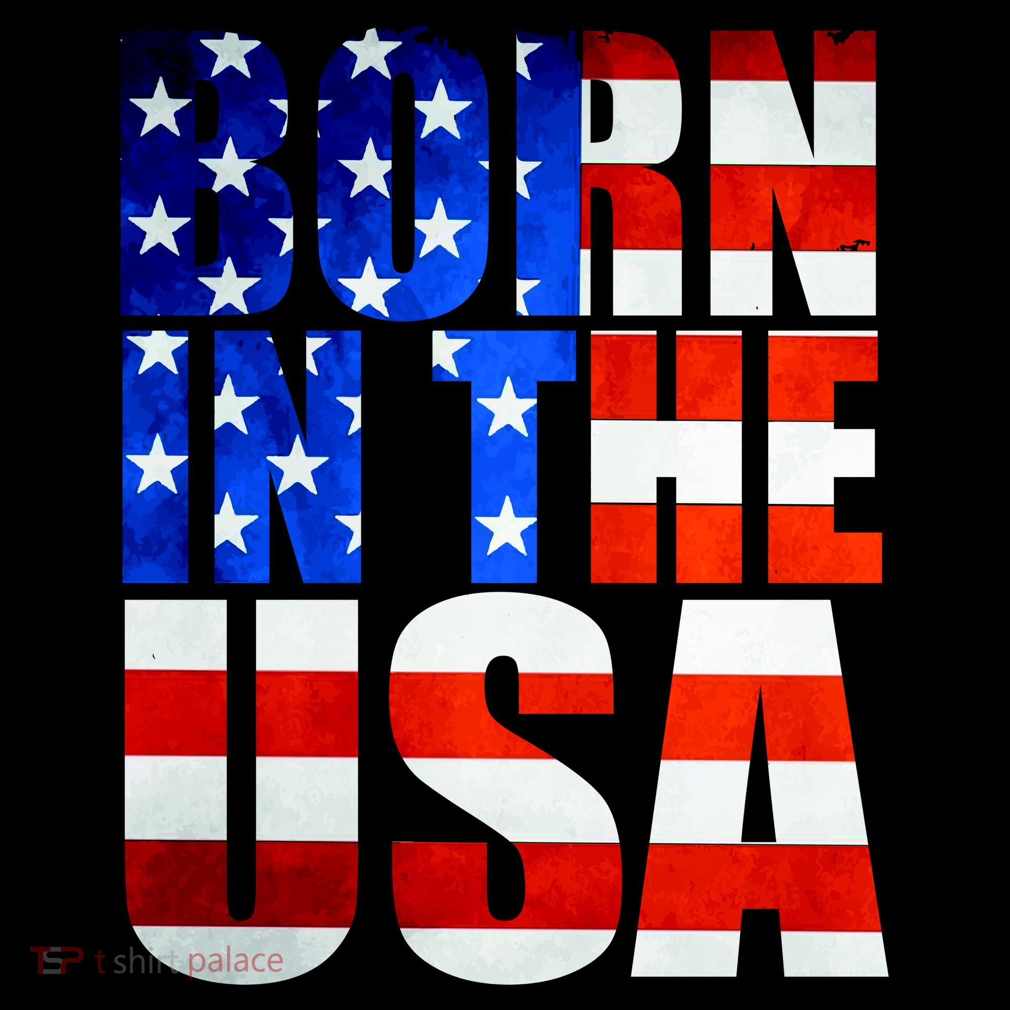 Born In The USA Flag Ornament