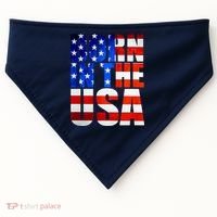Born In The USA Flag USA-Made Doggie Bandana thumb 0