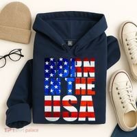 Born In The USA Flag Hoodie thumb 4
