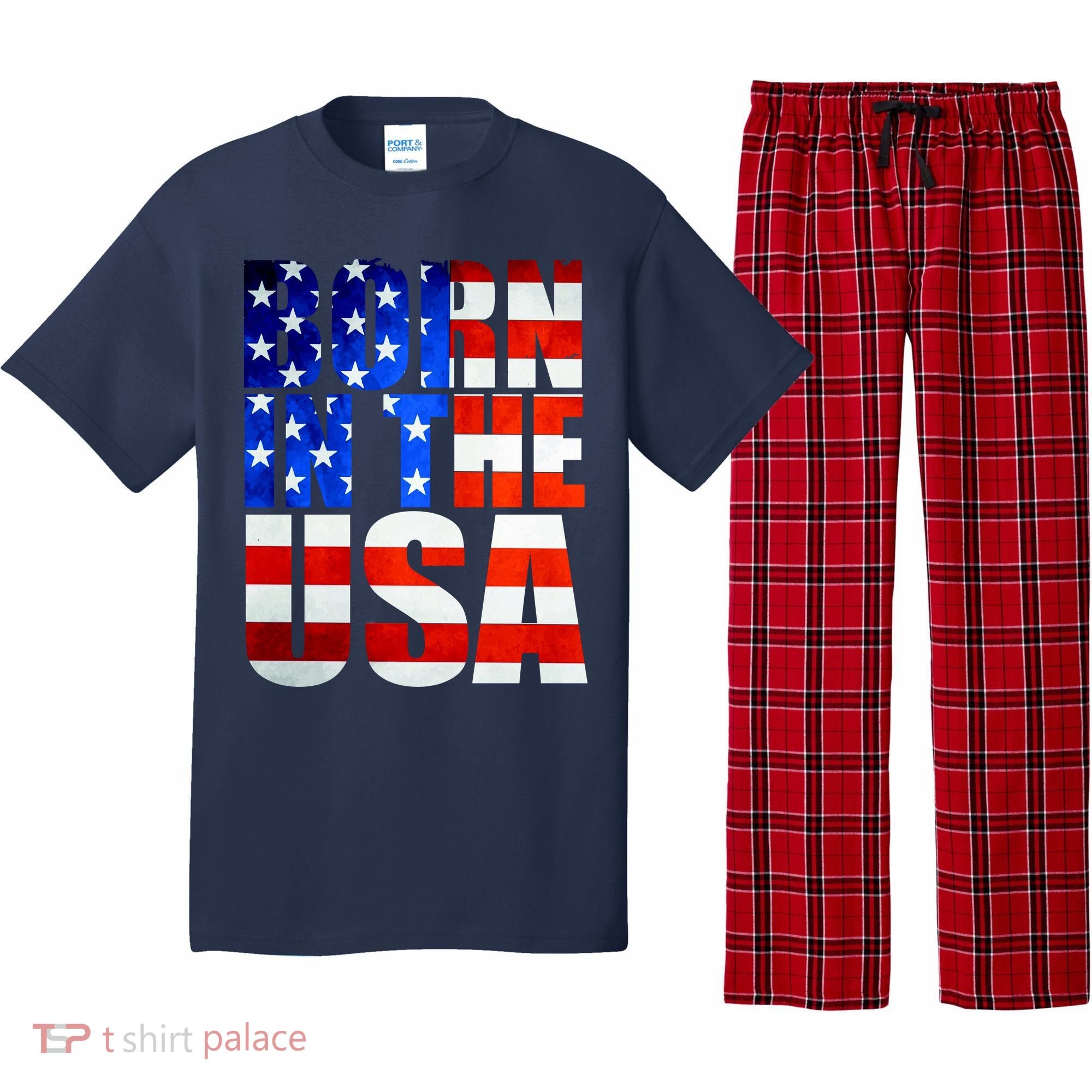Born In The USA Flag Pajama Set