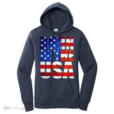 Born In The USA Flag Women's Hoodie