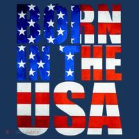 Born In The USA Flag Women's Tank Top thumb 5