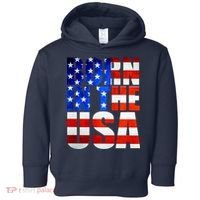 Born In The USA Flag Toddler Hoodie thumb 0