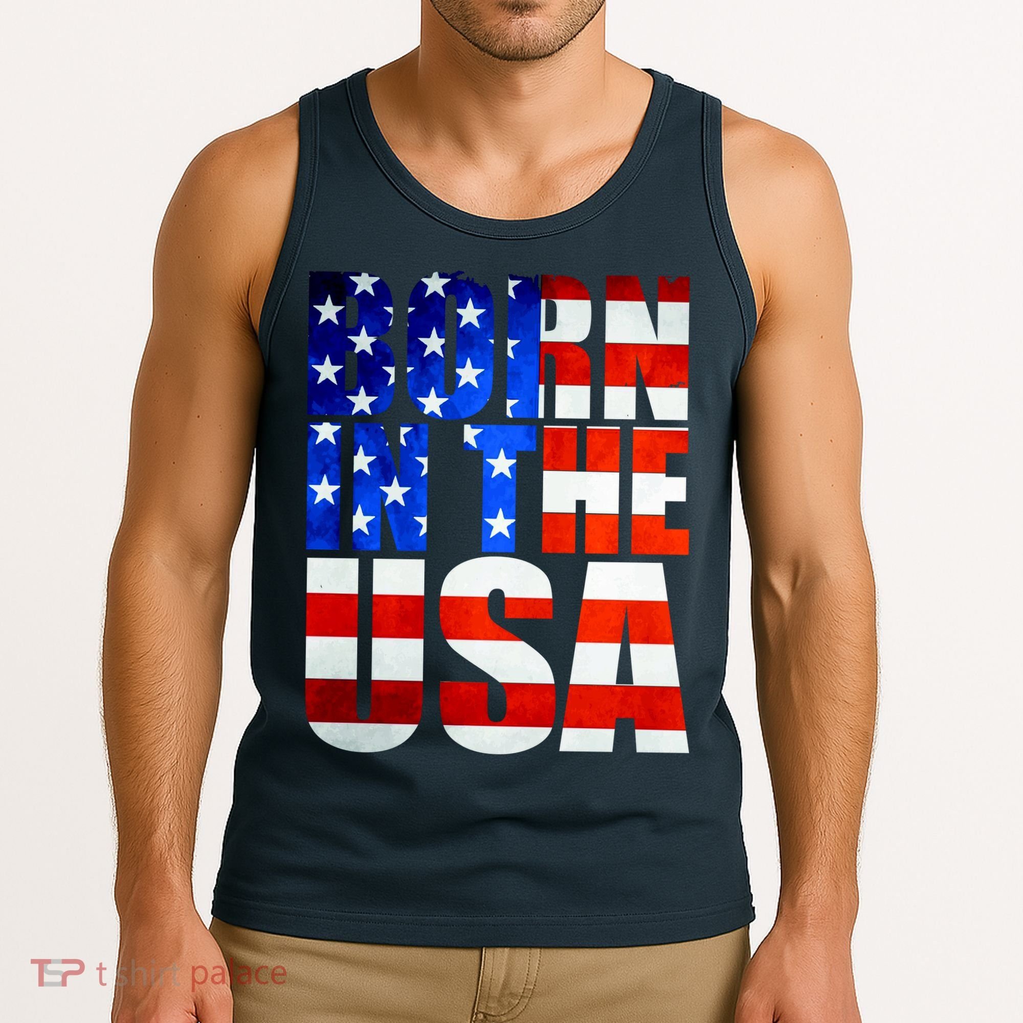 Born In The USA Flag Tank Top