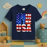 Born In The USA Flag Toddler T-Shirt thumb 3