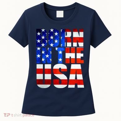 Born In The USA Flag Women's T-Shirt