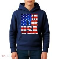 Born In The USA Flag Kids Hoodie thumb 4