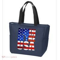Born In The USA Flag Tote Bag thumb 3