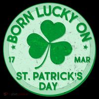 Born Lucky On St. Patrick's Day Long Sleeve Shirt thumb 2
