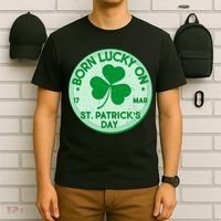 Born Lucky On St. Patrick's Day T-Shirt thumb 6