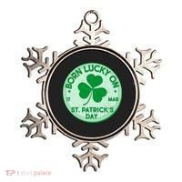 Born Lucky On St. Patrick's Day Ornament thumb 0
