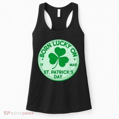 Born Lucky On St. Patrick's Day Women's Tank Top
