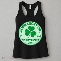 Born Lucky On St. Patrick's Day Women's Tank Top thumb 3