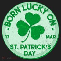 Born Lucky On St. Patrick's Day Hat thumb 2