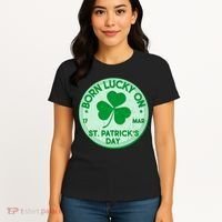 Born Lucky On St. Patrick's Day Women's T-Shirt thumb 4