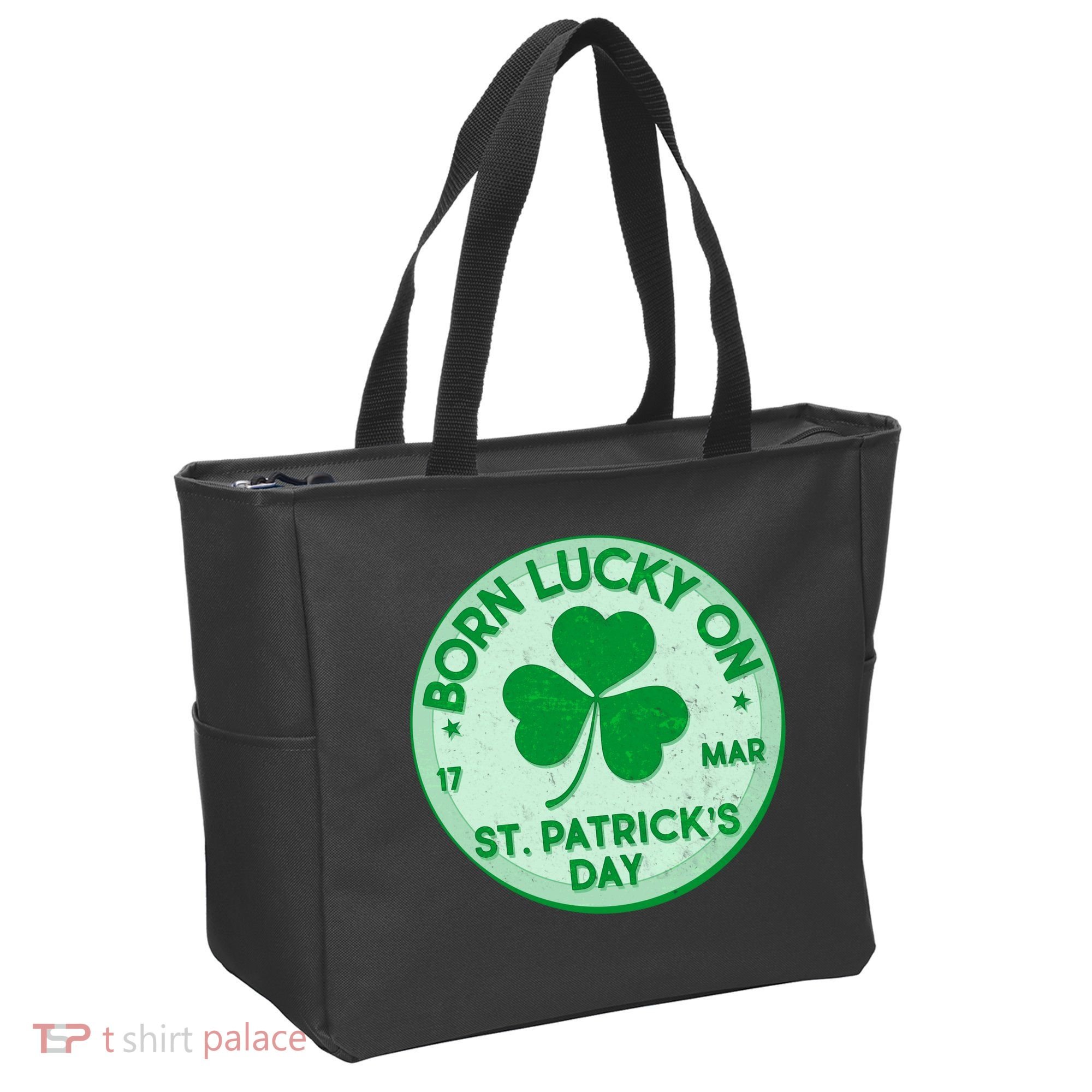 Born Lucky On St. Patrick's Day Tote Bag