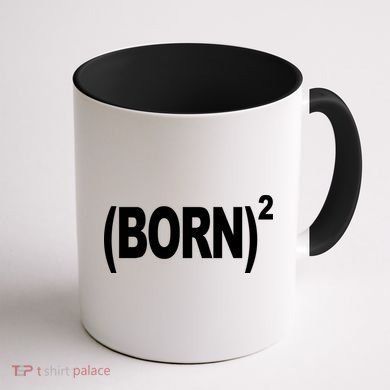 Born squared Coffee Mug back
