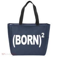 Born squared Tote Bag thumb 0