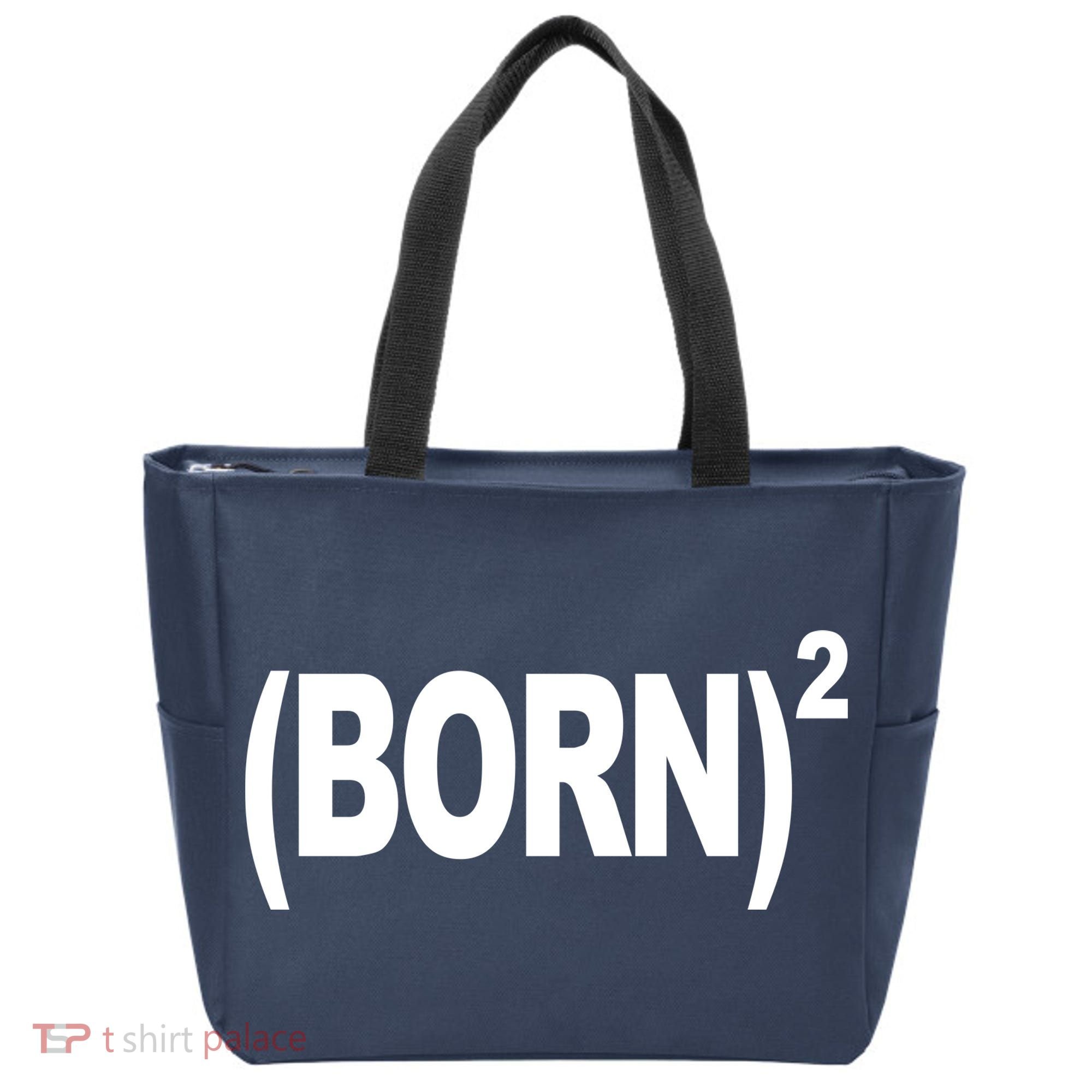 Born squared Tote Bag