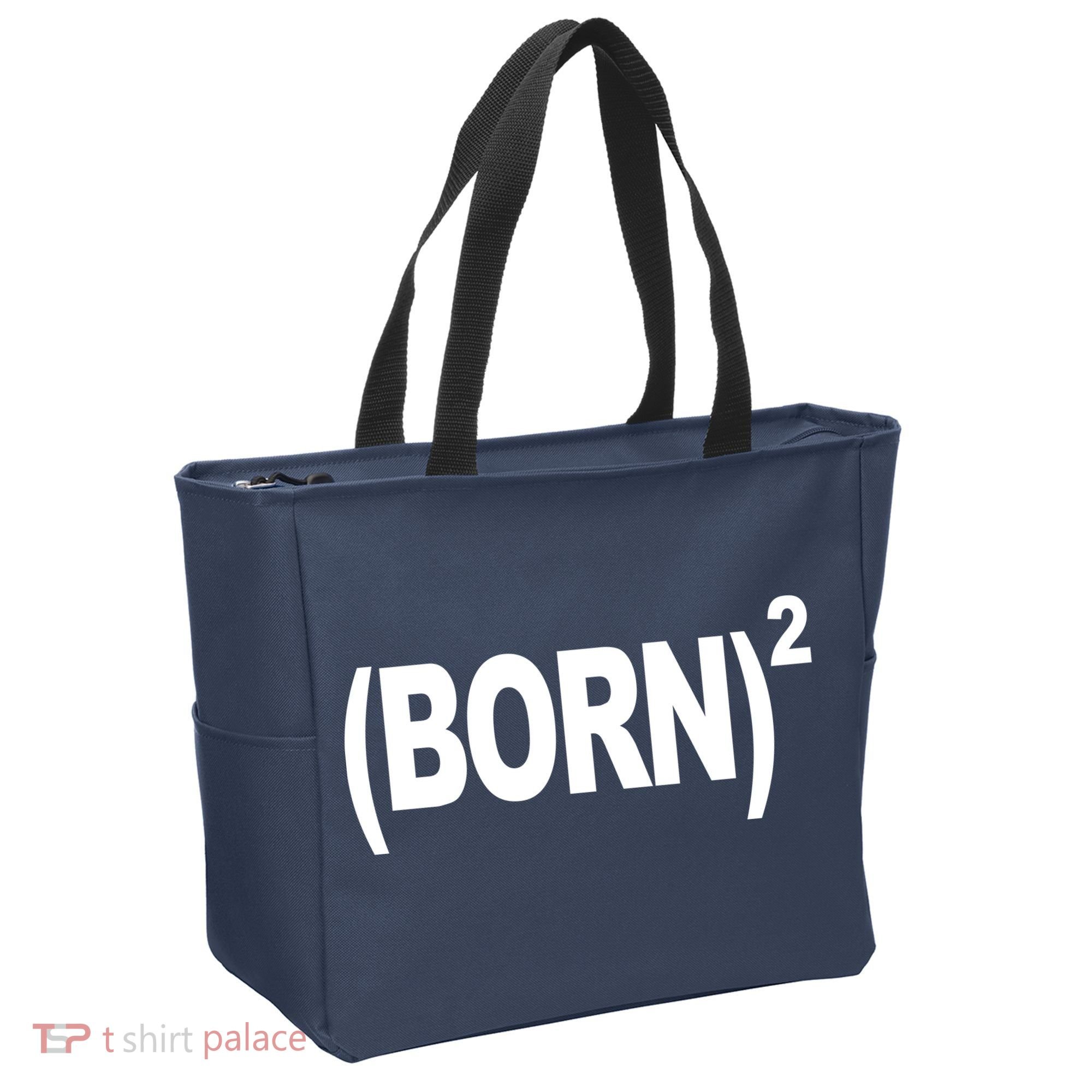 Born squared Tote Bag