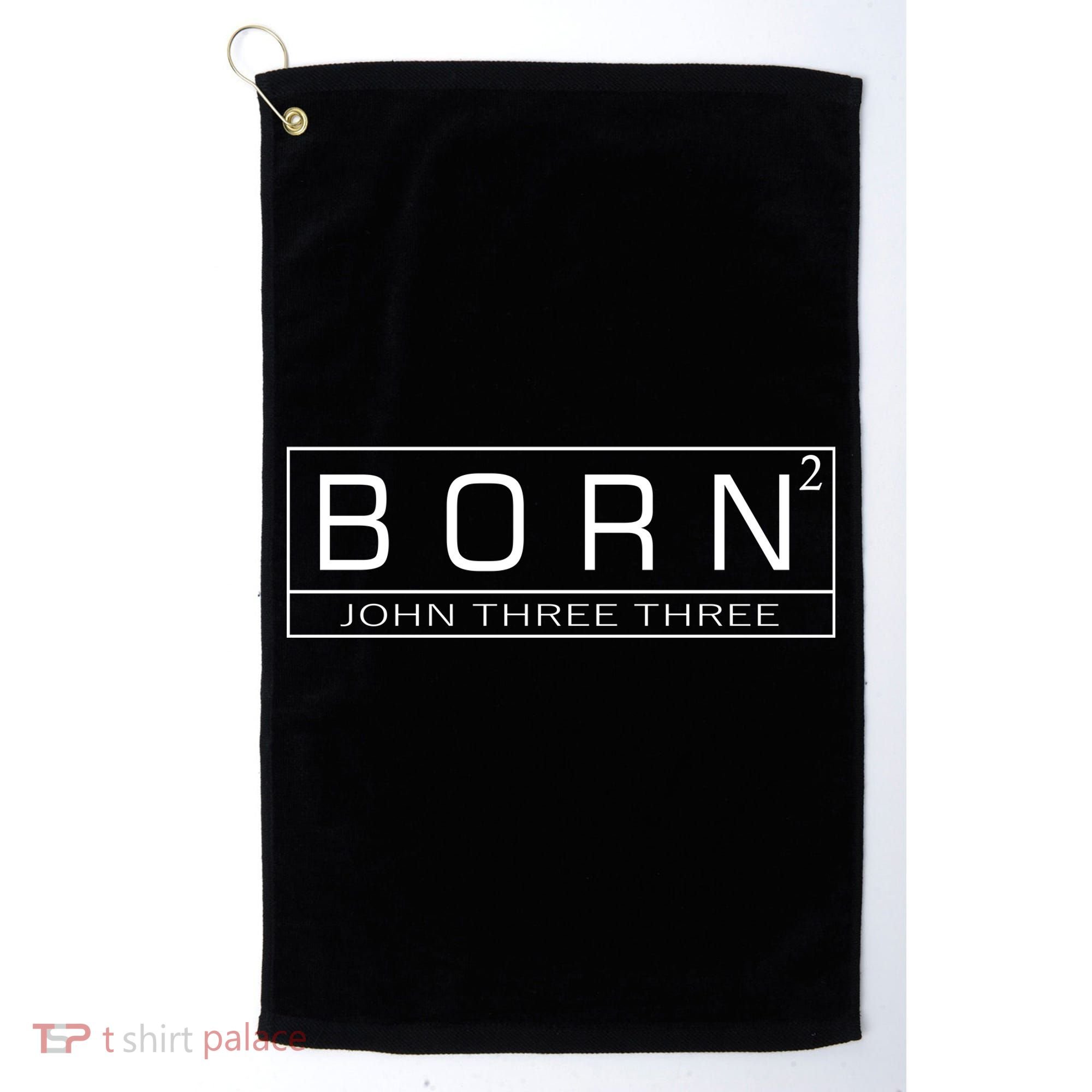 Born Squared Born Again Christian Golf Towel