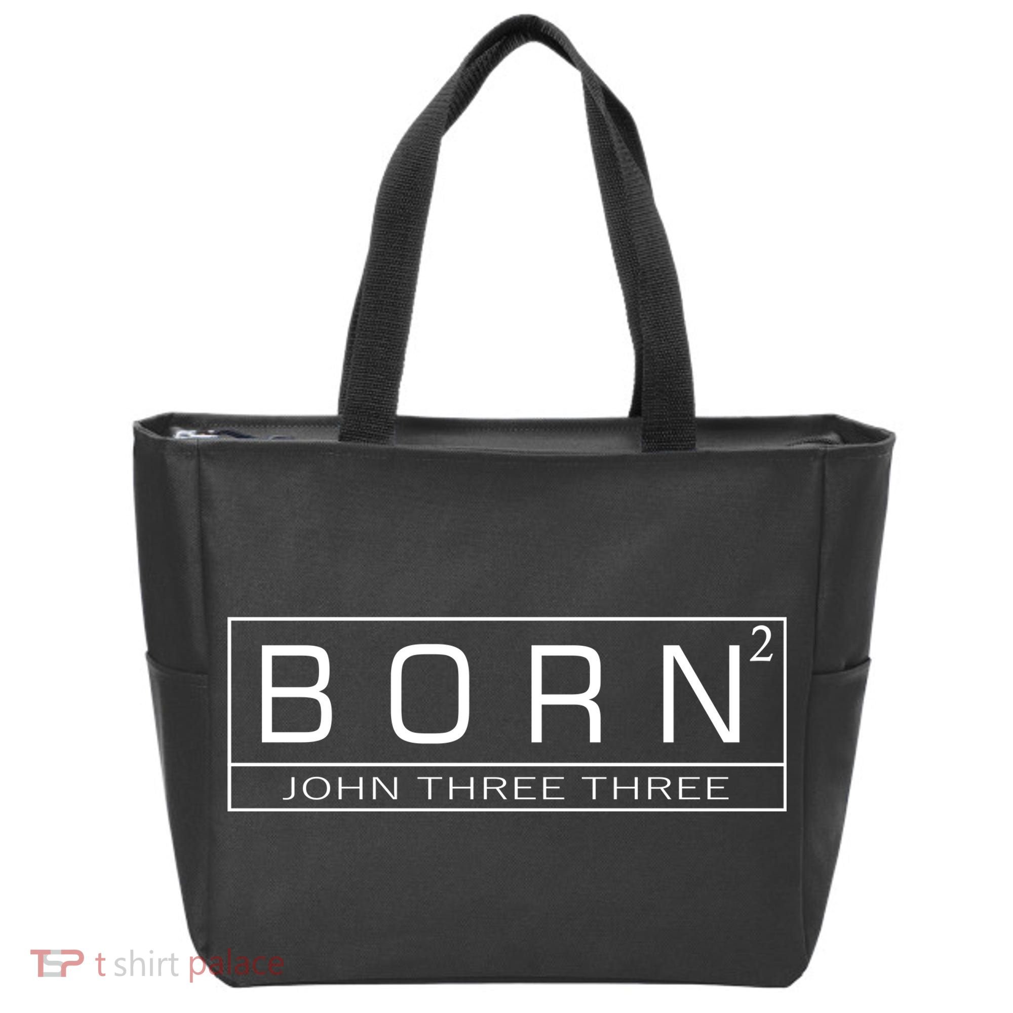 Born Squared Born Again Christian Tote Bag