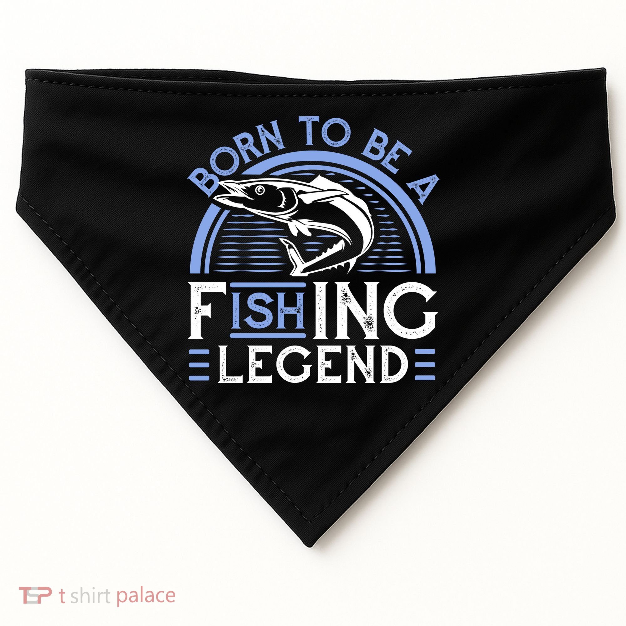 Born To Be A Fishing Legend USA-Made Doggie Bandana