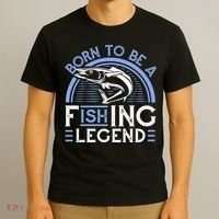 Born To Be A Fishing Legend T-Shirt thumb 3