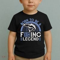 Born To Be A Fishing Legend Toddler T-Shirt thumb 2