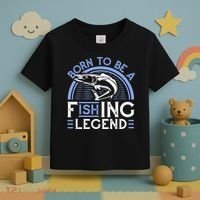 Born To Be A Fishing Legend Toddler T-Shirt thumb 3
