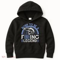 Born To Be A Fishing Legend Kids Hoodie thumb 0