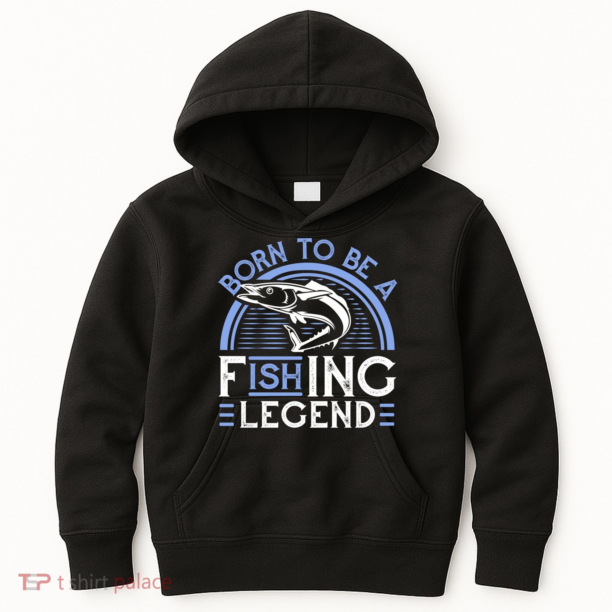 Born To Be A Fishing Legend Kids Hoodie